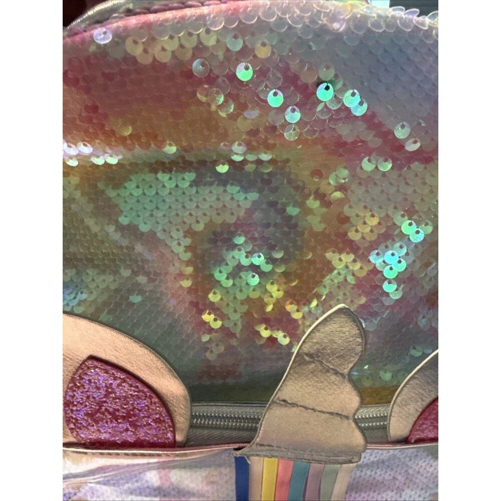Cat & Jack 16” Flip Sequin Pink Unicorn Backpack Kids NWT NEW Fast Free Shipping